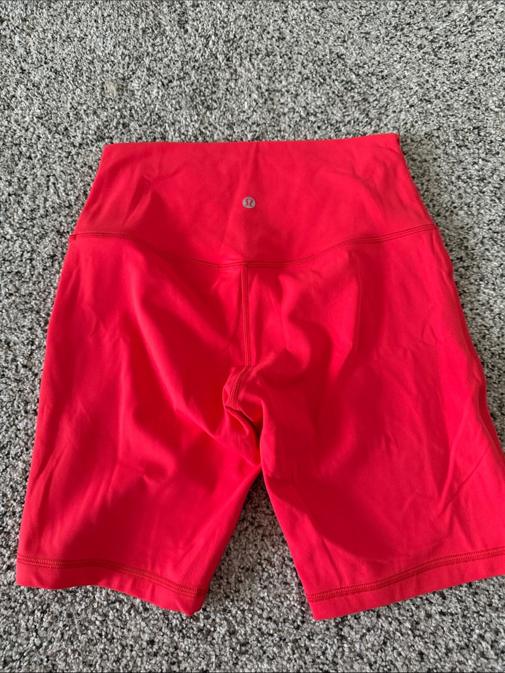 lululemon athletica Vibrant Red High-Rise Bike Shorts